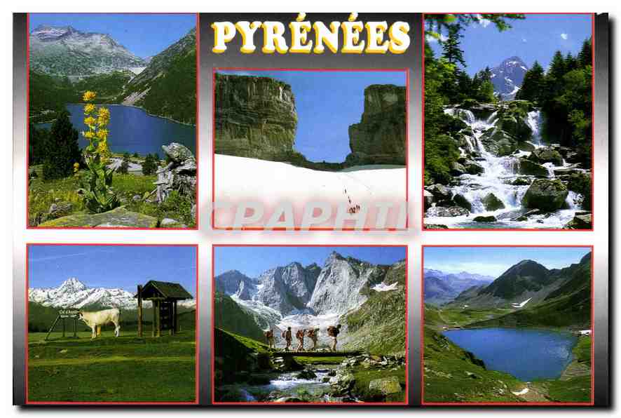 Pyrénées — paysages variés — Édition A. DOUCET, Lourdes