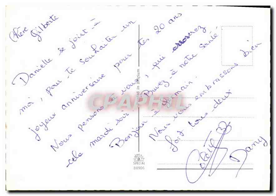 CPM Heureux Anniversaire  — Verso