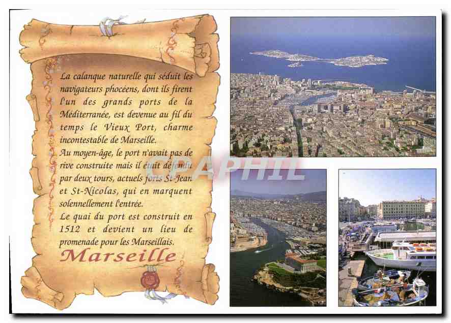 Marseille — Histoire du Vieux Port — Éditeur : La Provence - Anverso