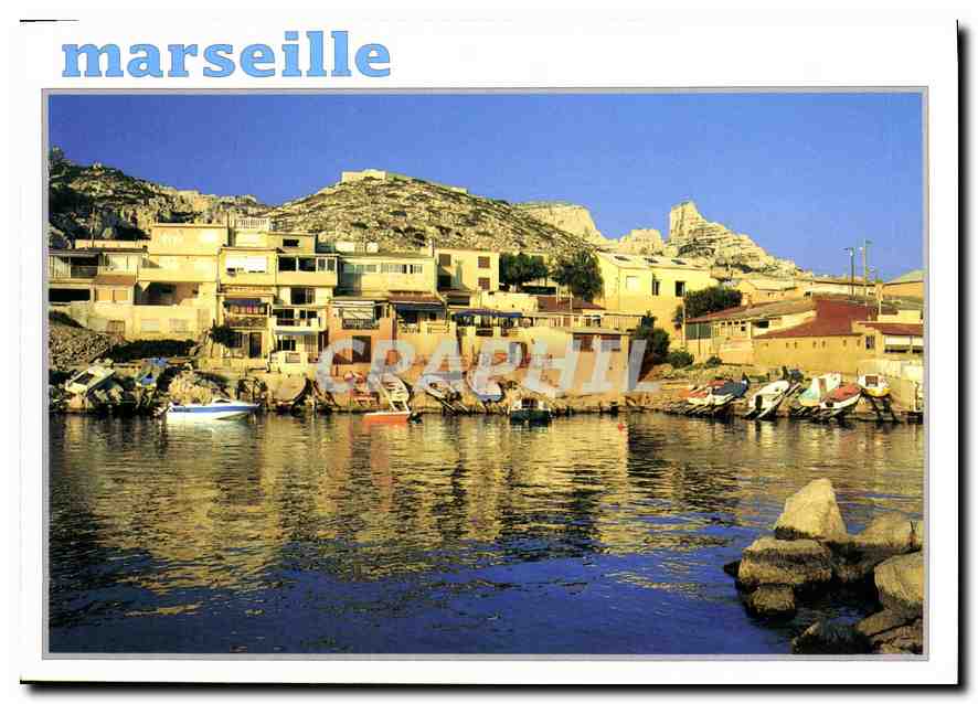 CPM Marseille Bouches du Rhone France Le Port des Goudes 