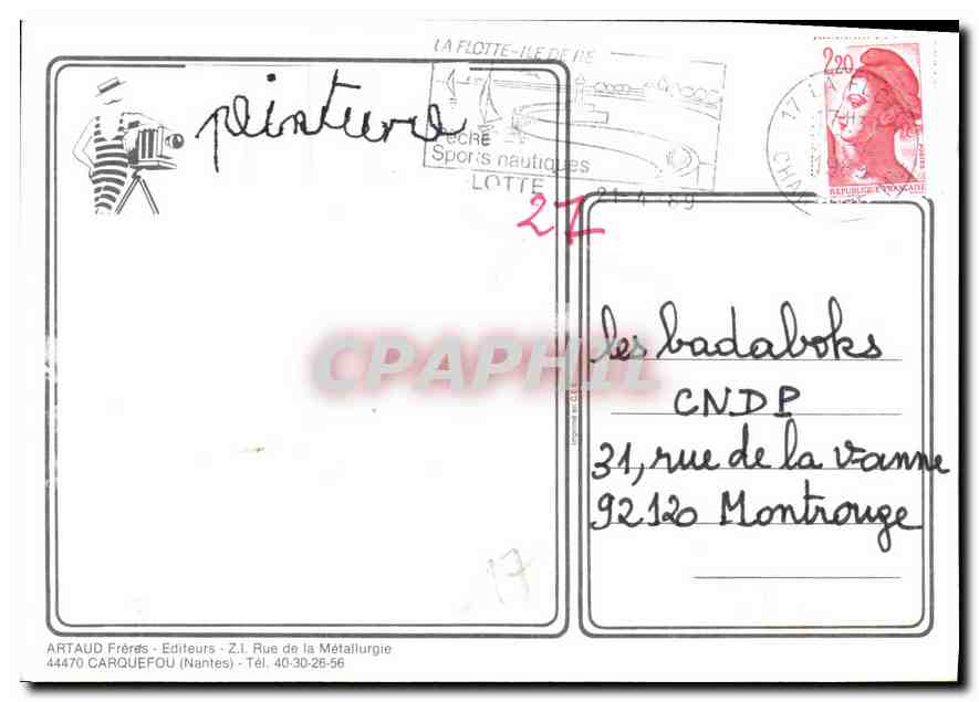 CPM La Flotte en Re Ile De Re  — Verso