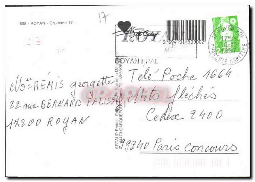CPM Royan Ch Mme  — Rückseite