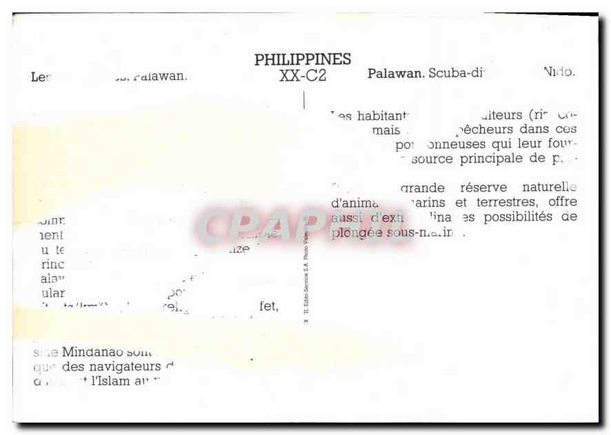 CPM Palawan Philippines  — Rückseite