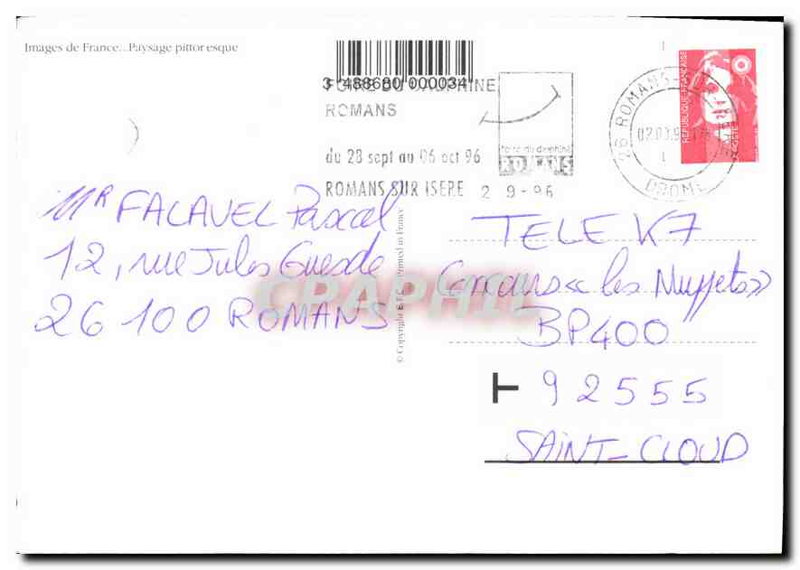 CPM Images de France Paysage Pittoresque  — Back