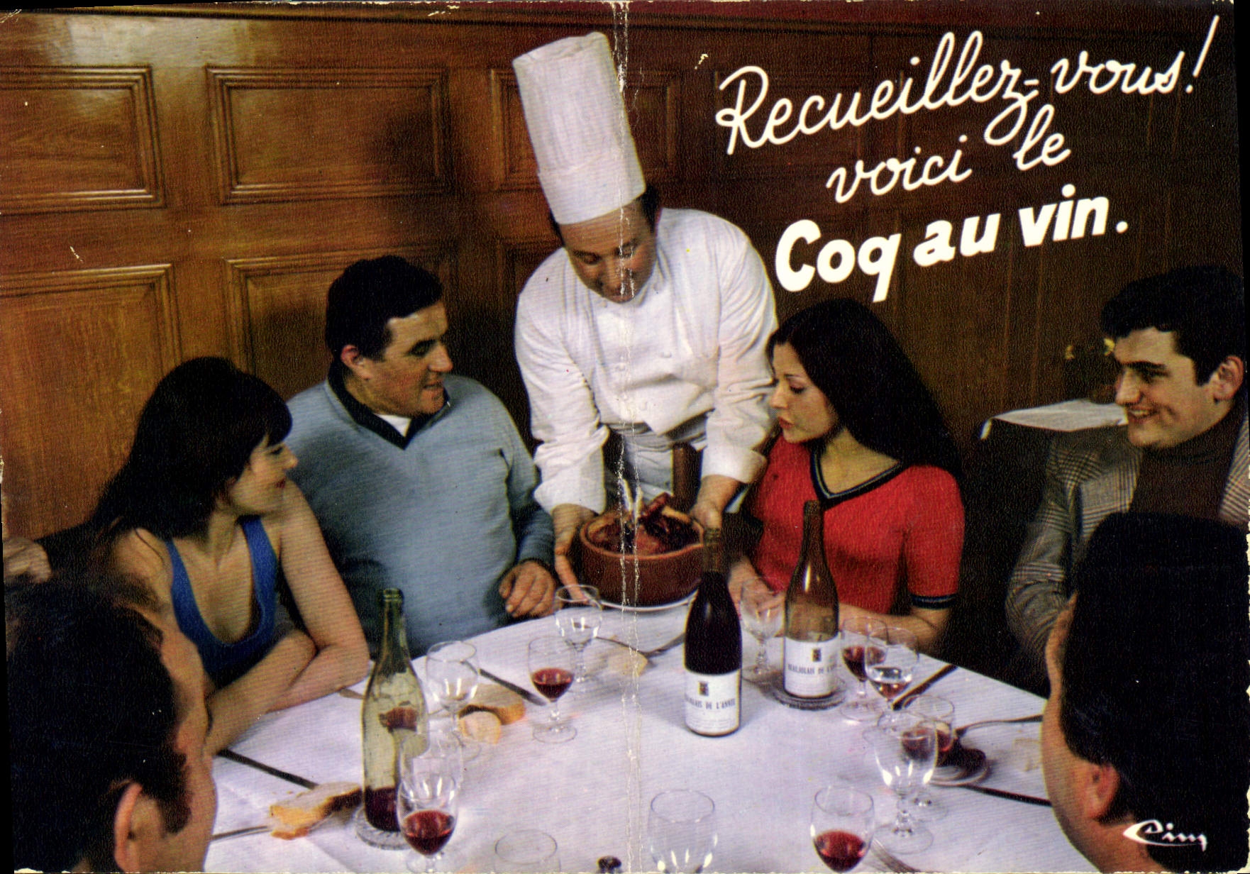 CPM Vins et Gastronomie Les Gaulois a table 