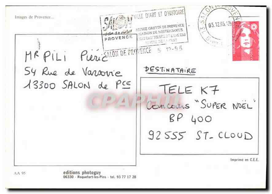 La Provence — images de Provence — éditions photoguy — Back