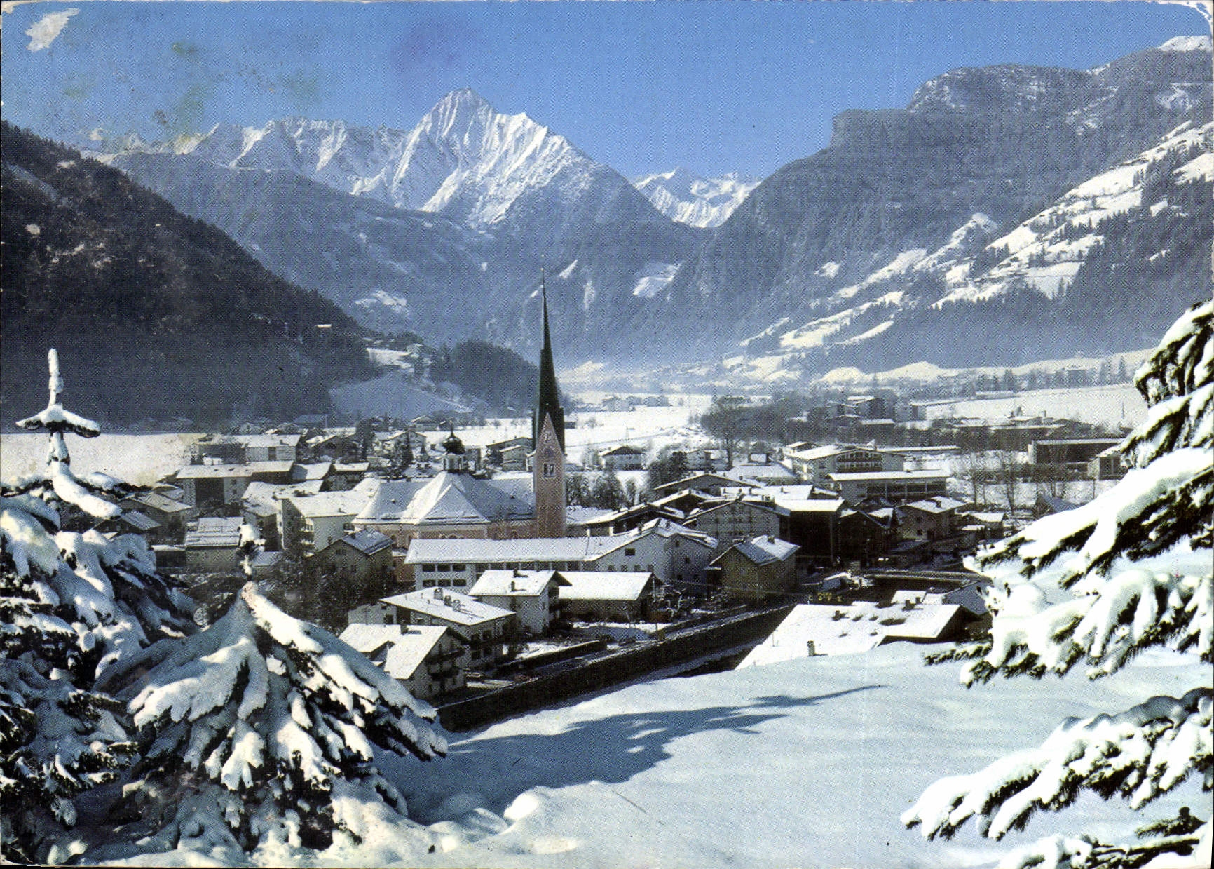 Zell am Ziller — Vue sur Tristner — éditeur TROJLER KUNSTVERLAG CHIEZZALI