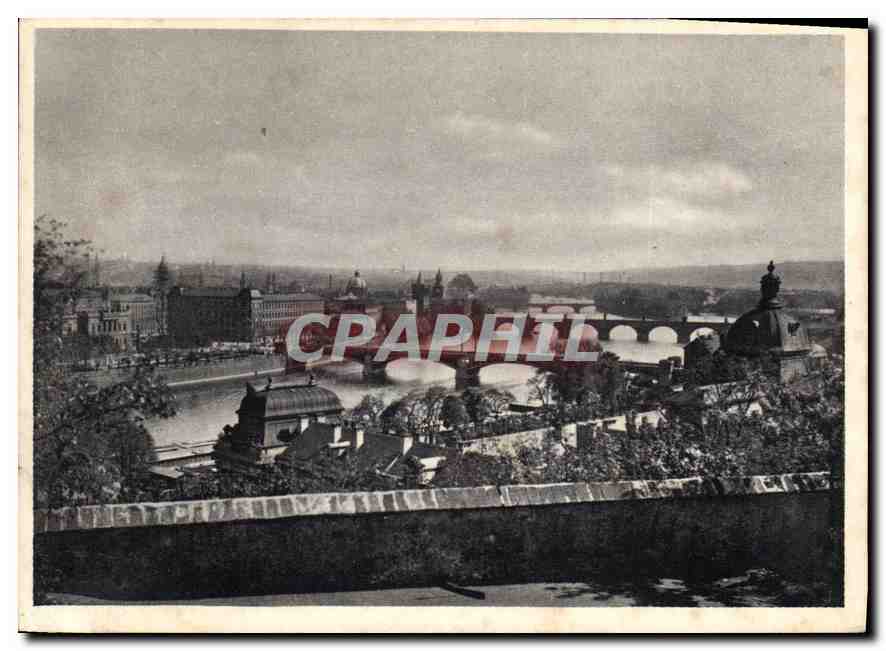 CPM Praque Vue sur les ponts de la Vitavie 