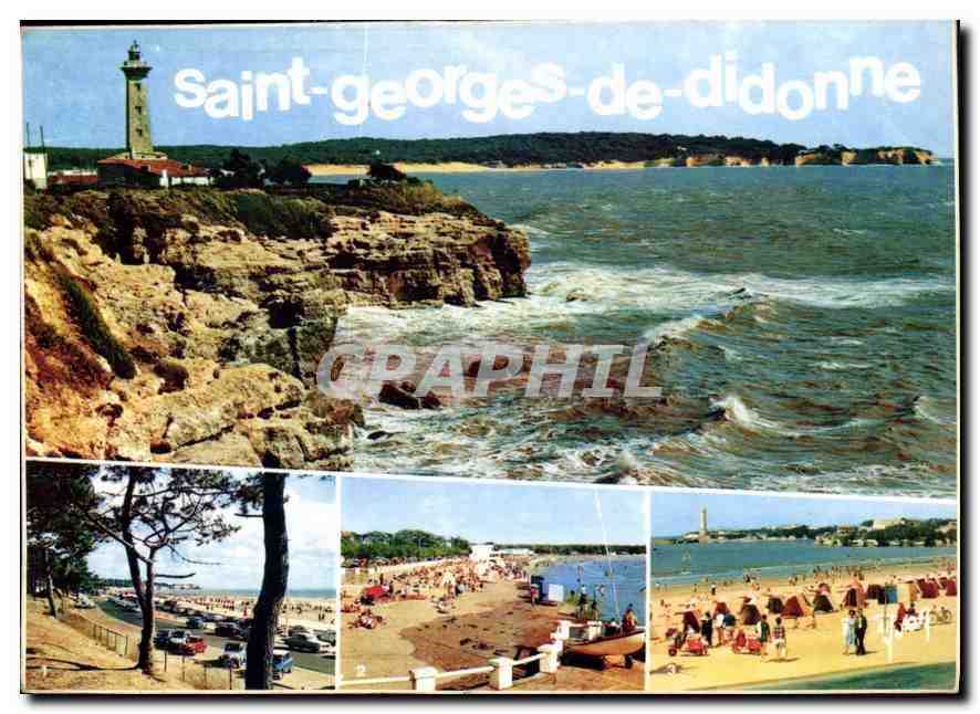 Saint-Georges-de-Didonne — vue du phare et des plages — éditeur Yvon, n°17