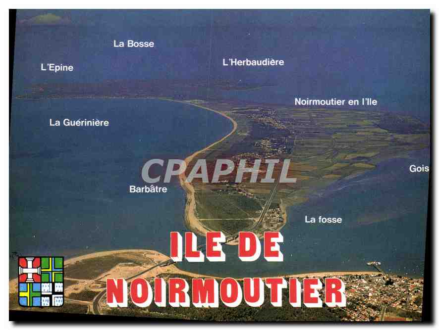Ile de Noirmoutier — vue aérienne — CPA PHIL