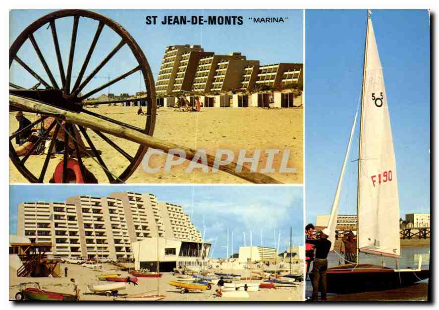 CPM La Vendee Touristique Saint Jean de Monts Bateau Catamaran