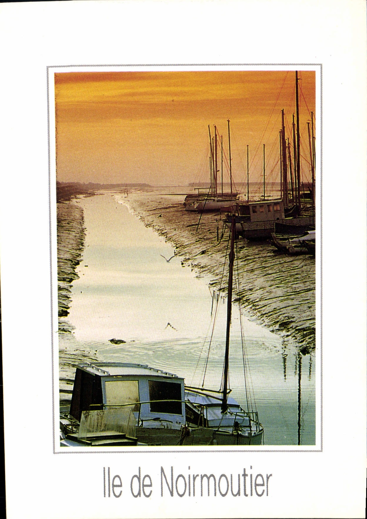 Insel Noirmoutier — Ansicht des Hafens bei Sonnenuntergang — ARDUD Frères