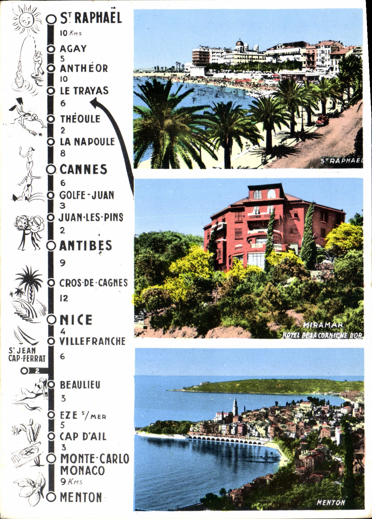 St-Raphaël — Itinéraire touristique — Éditions S.P.T. - Fabrication Française