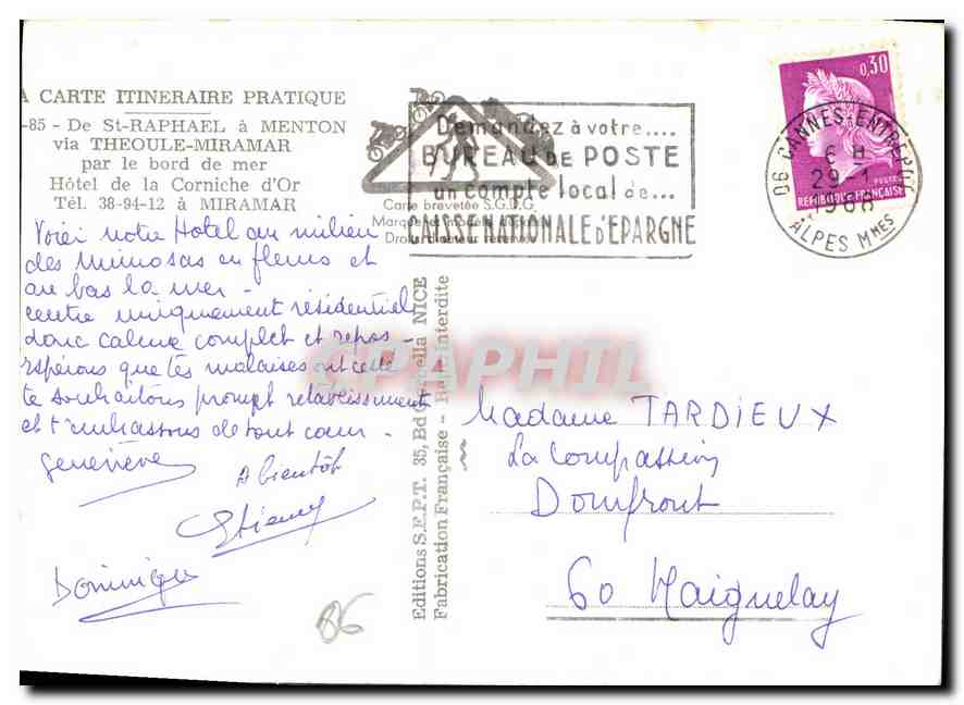 St-Raphaël — Itinéraire touristique — Éditions S.P.T. - Fabrication Française — Reverso