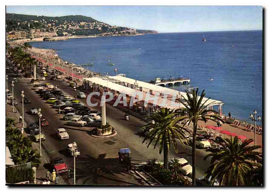 CPM Nice La Promenade des Anglais et le Mont Baron 