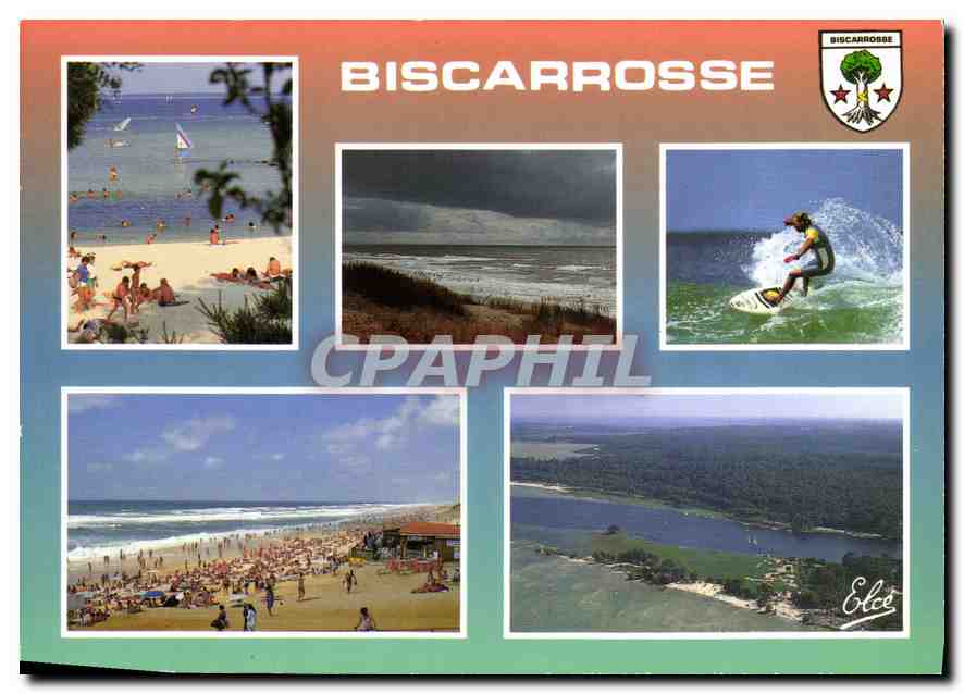 CPM Biscarrosse Cote Landaise Le Lac La plage Le Surf 