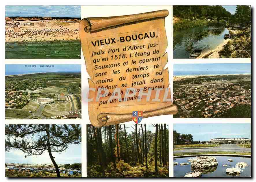 Vieux-Boucau — Port d'Albret, étang de Sous-ton, plage — CPAHIL