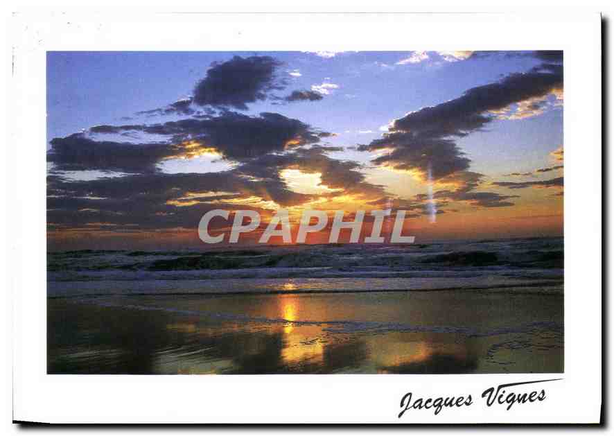 CPM Visage des Landes Splendeur des couchers de soleil sur l'ocean Atlantique 