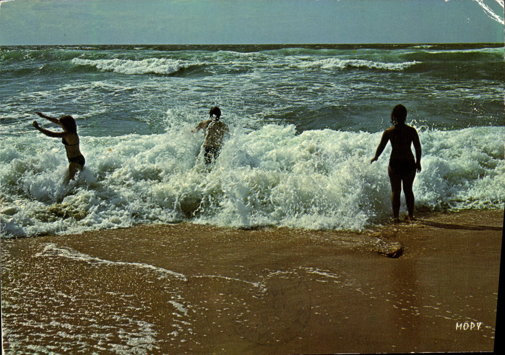 Spiele in den Wellen des Atlantiks — Vieux Boucau-les-Bains, Aquitaine — Fotografie MOPY