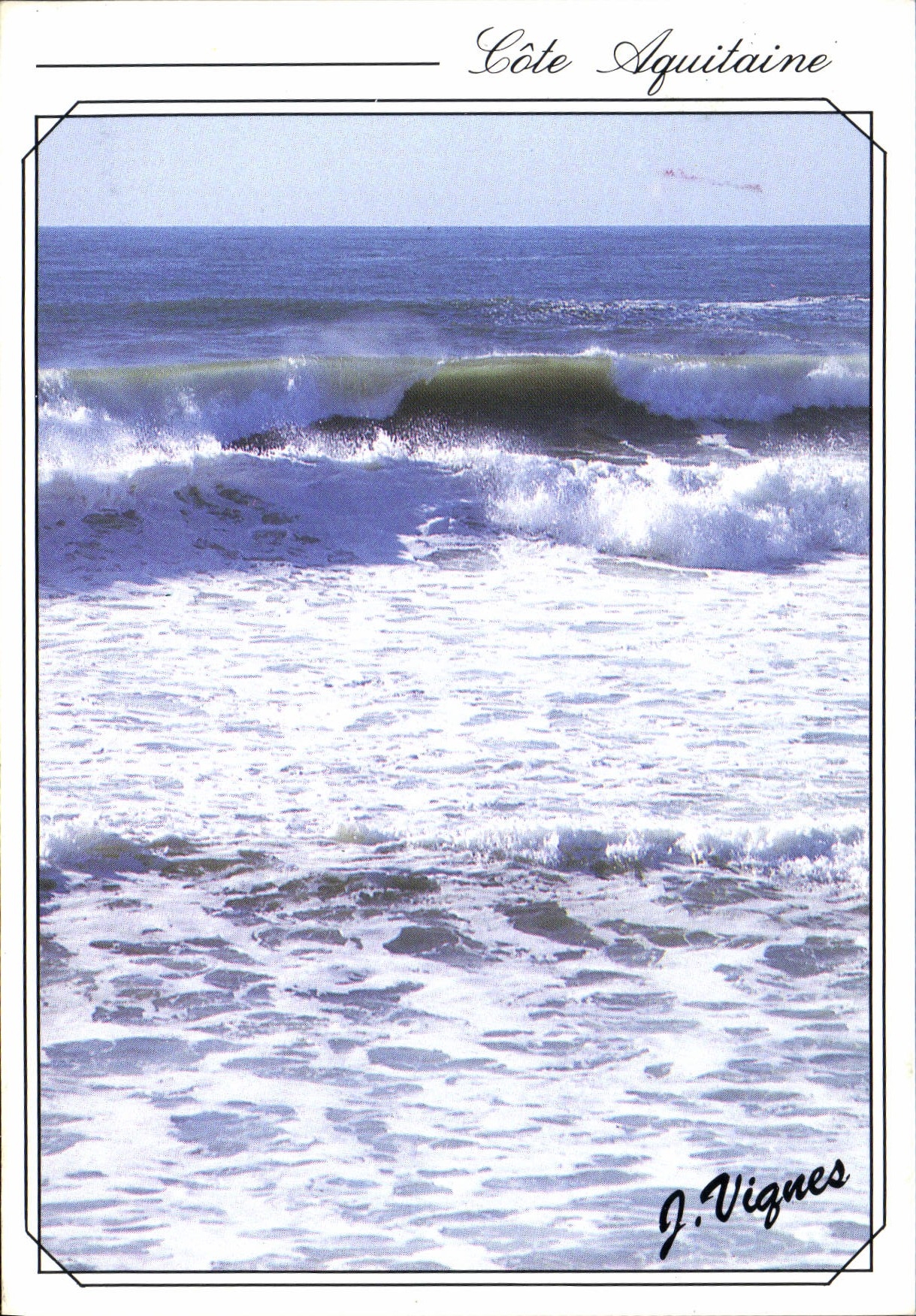 CPM Visage des Landes Ocean Atlantique Fortes marees 