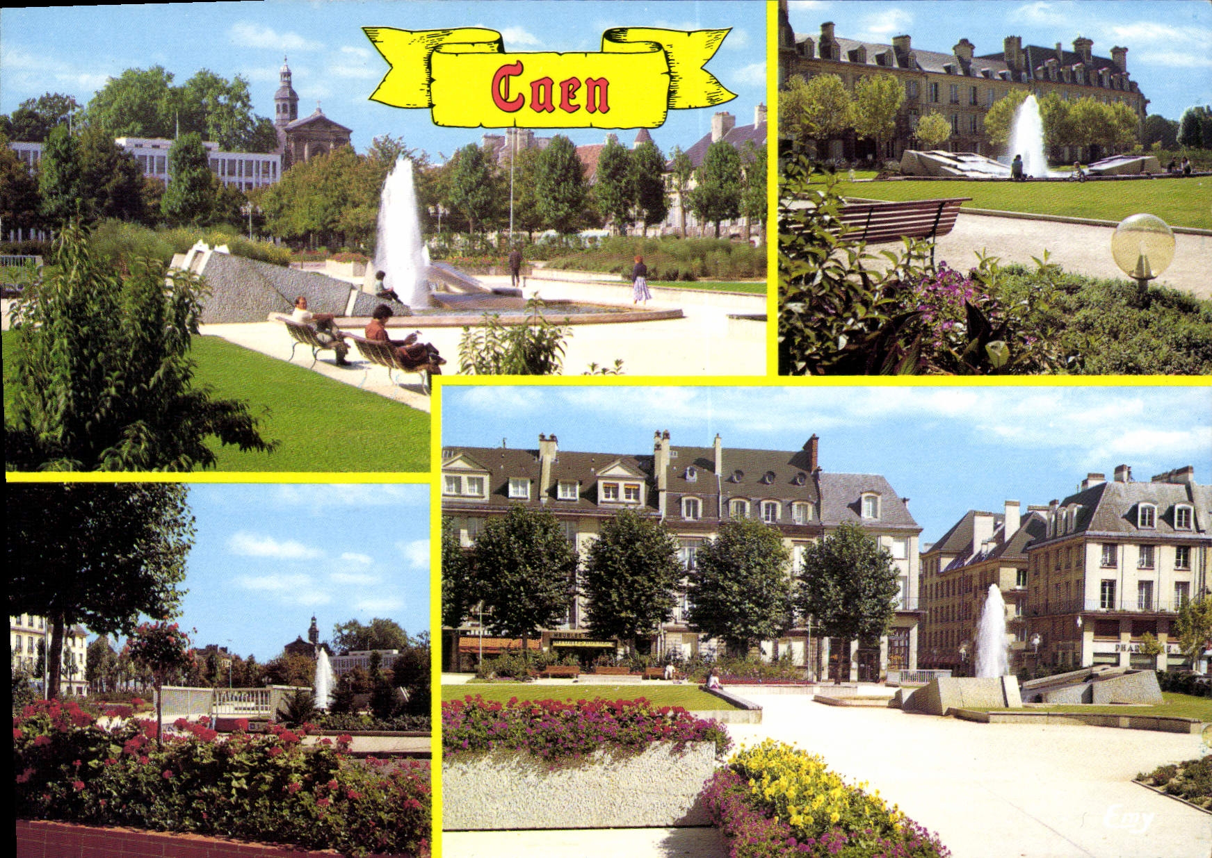 CPM En Normandie Caen Calvados La Place de la Republique 