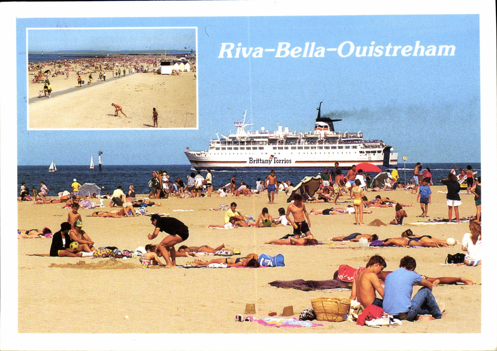 Riva-Bella-Ouistreham — plage et ferry — Artaud Frères