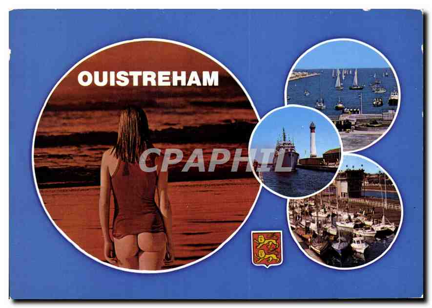 Ouistreham — vue de la plage et du port — ARTAUD Frères, Nantes