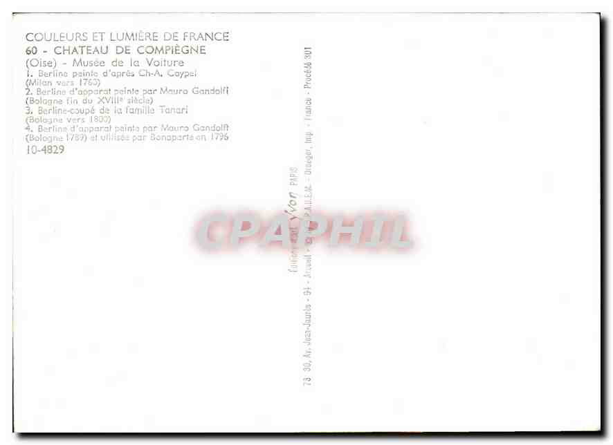 Château de Compiègne — Carrosses historiques — Édition Yvan — Reverso