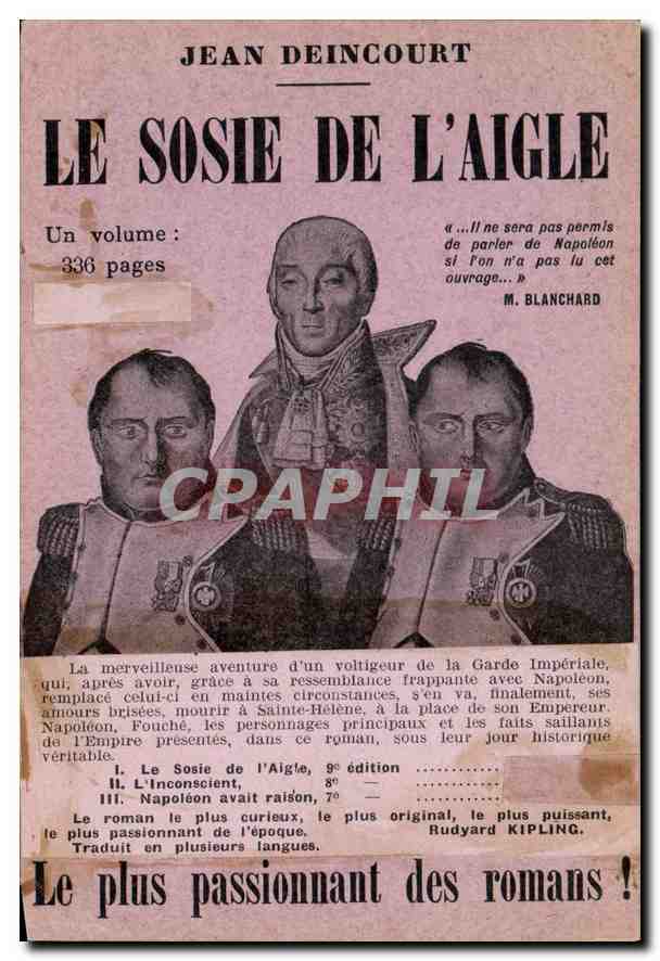 CPM Jean Deincourt Le Sosie de l'Aigle Napoleon 1er