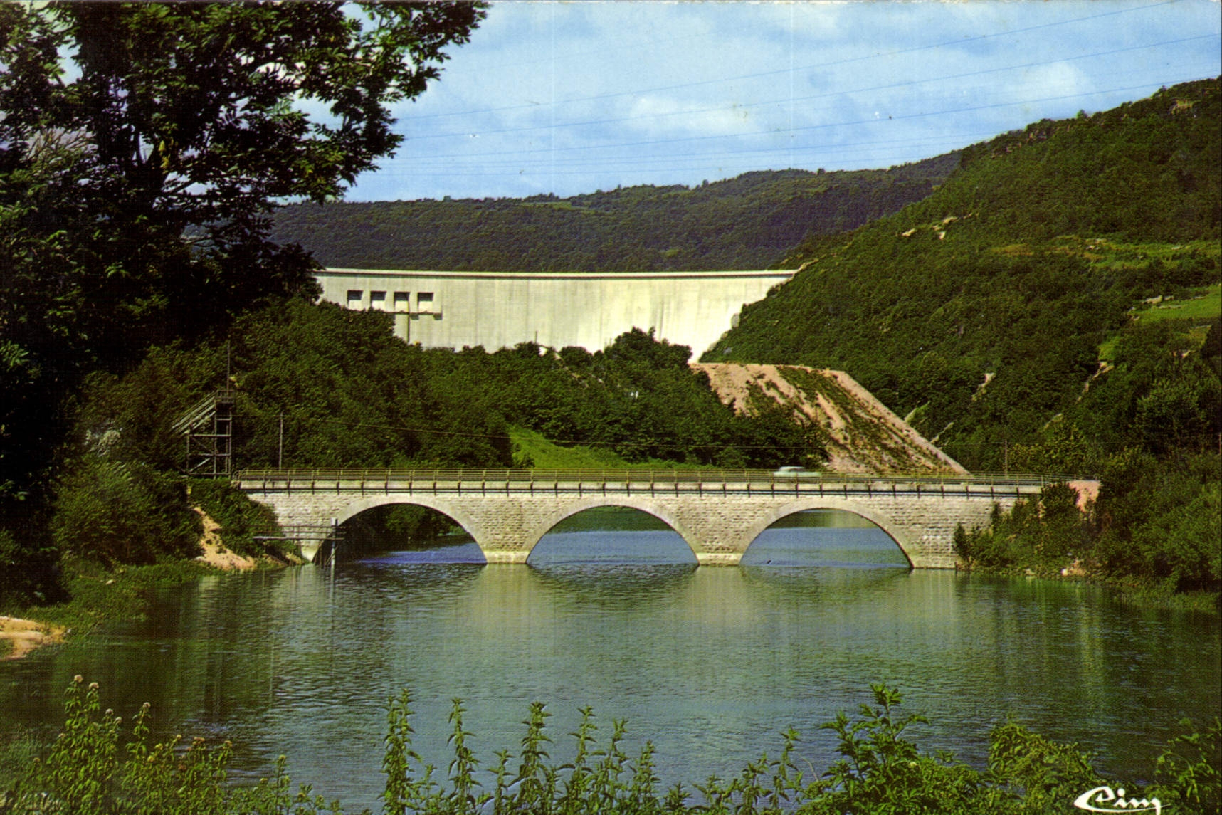 CPM Barrage de Vouglans Jura Sur la riviere d'Ain 