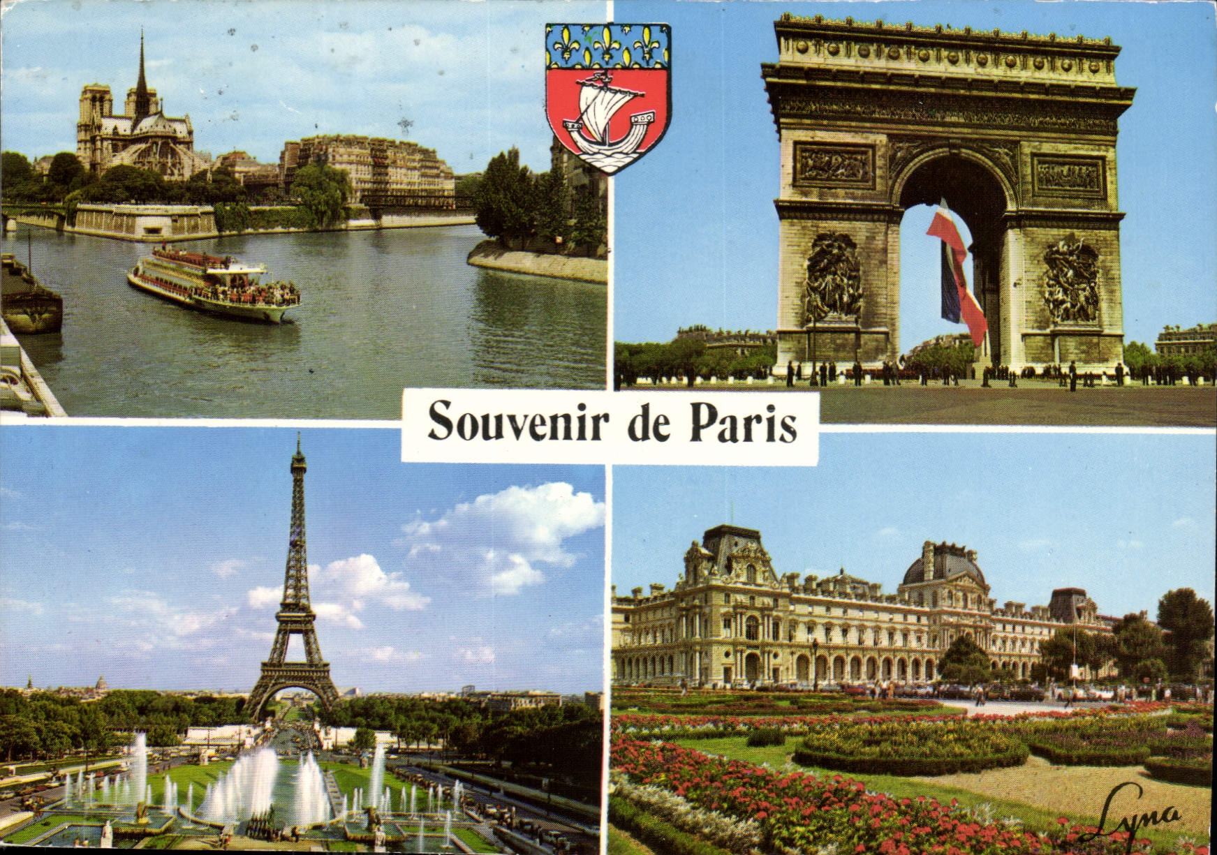 CPM Paris Notre Dame et la Seine Tour Eiffel