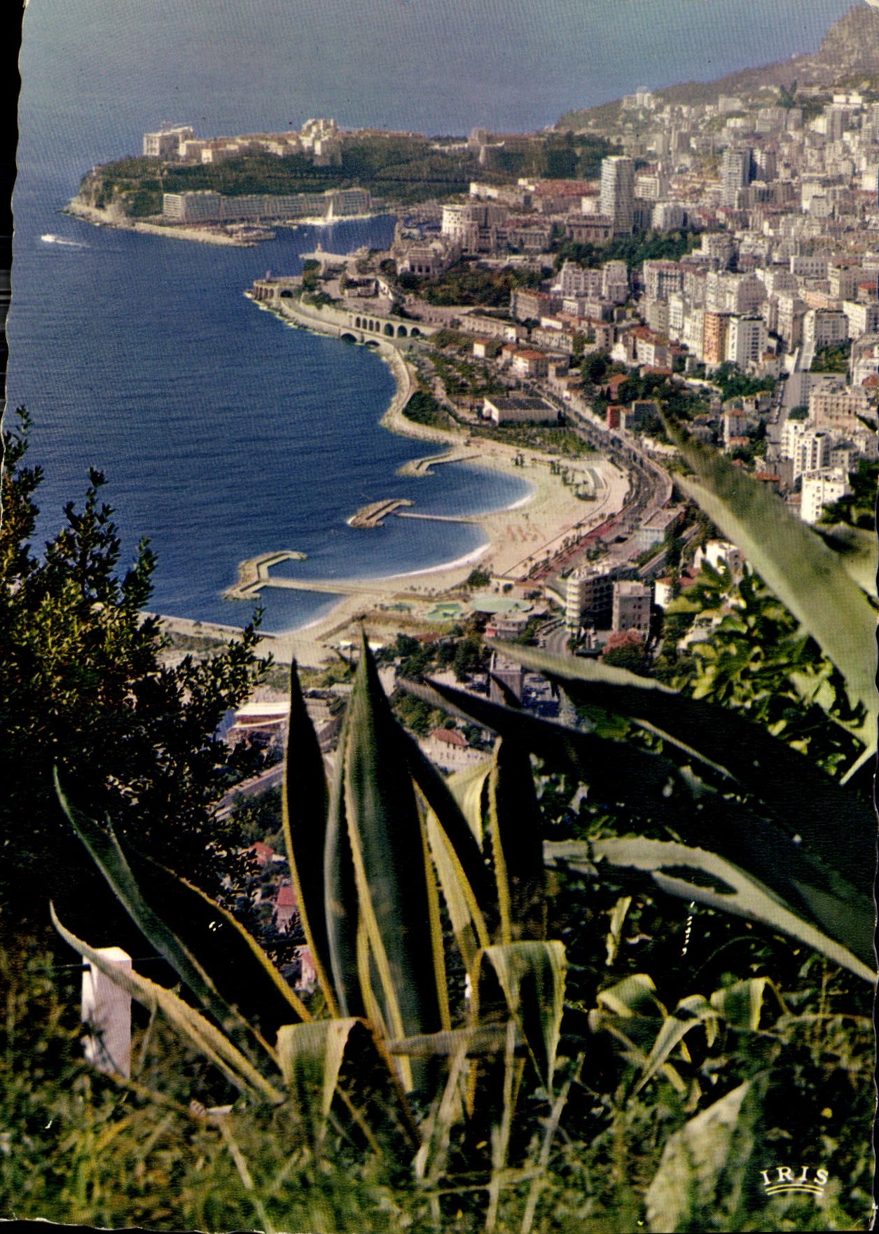 Vue panoramique de la plage du Larvotto — Monaco — IRIS