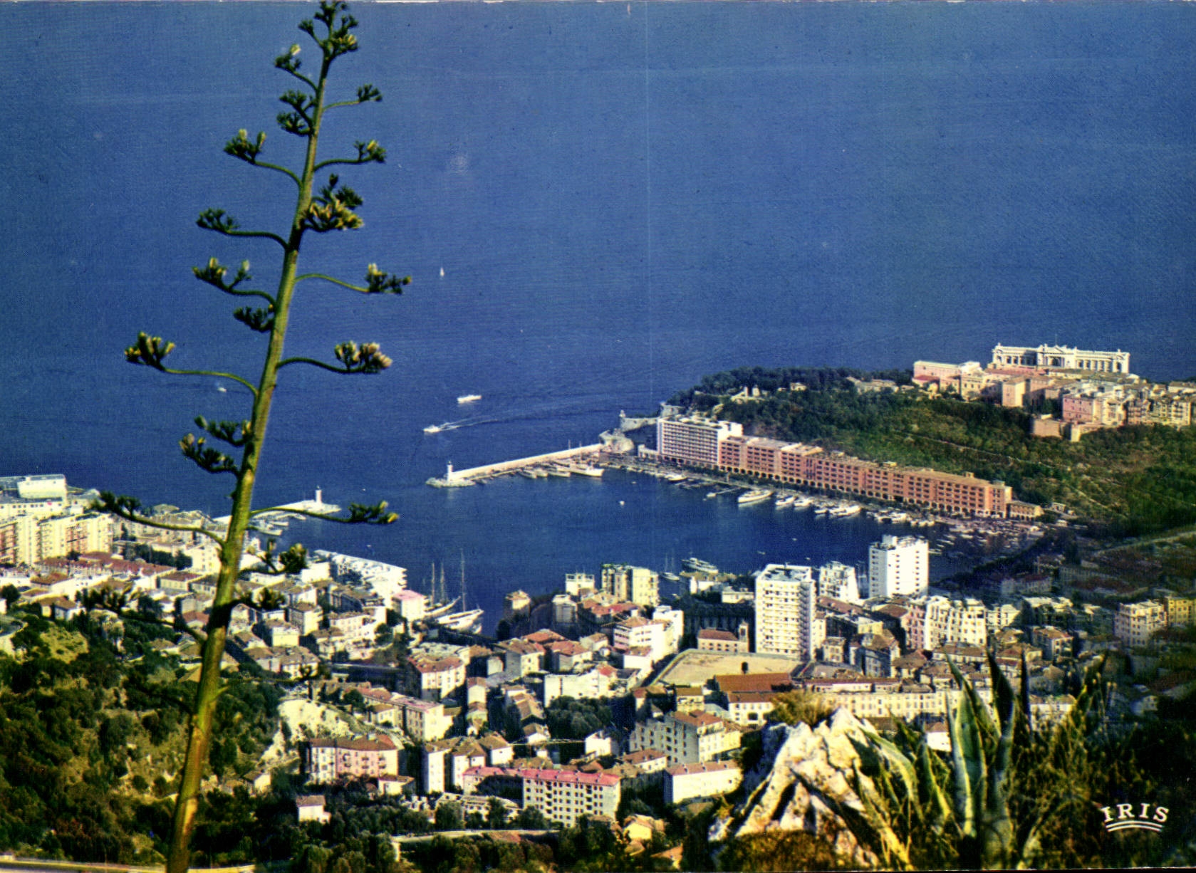 Monaco — Vue générale prise de la Turbie — IRIS