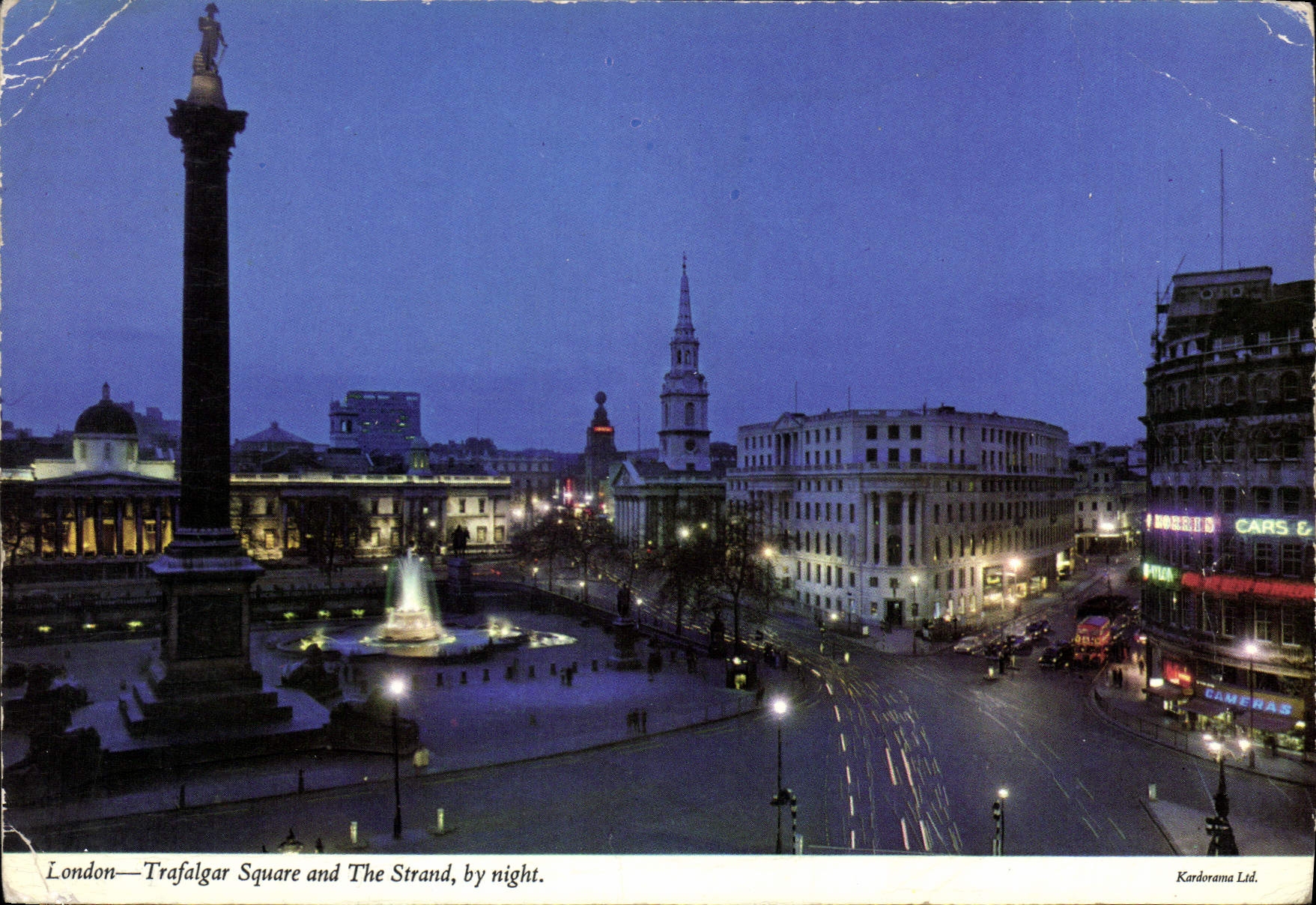 CPM London Trafalgar Square and The Strand by night 