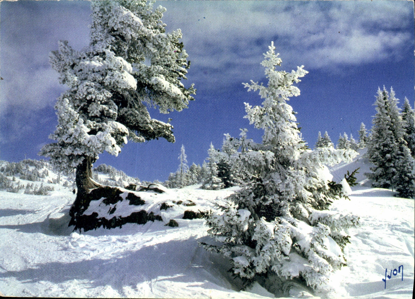 Paysage hivernal enneigé — Éditions d'art Yvon — n° 10 00 8007