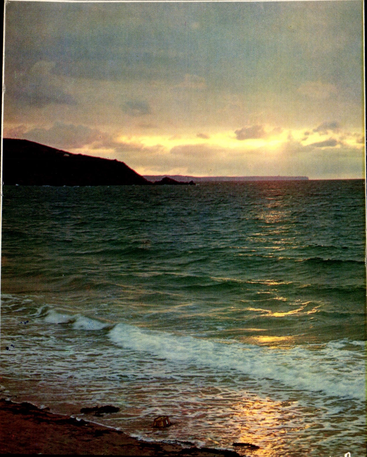 CPM Couleurs et Lumiere de France Coucher de Soleil sur la Plage 