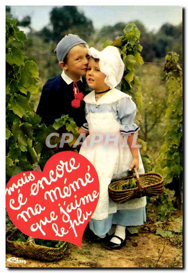 CPM Vins et Gastronomie Enfants A l'ombre des corps