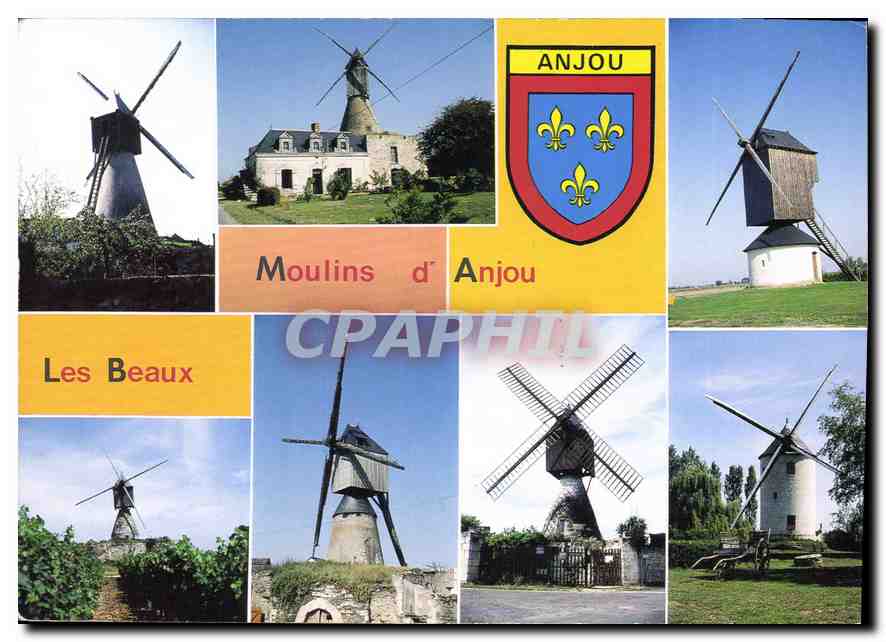 CPM Moulins d'Anjou Les Beaux 