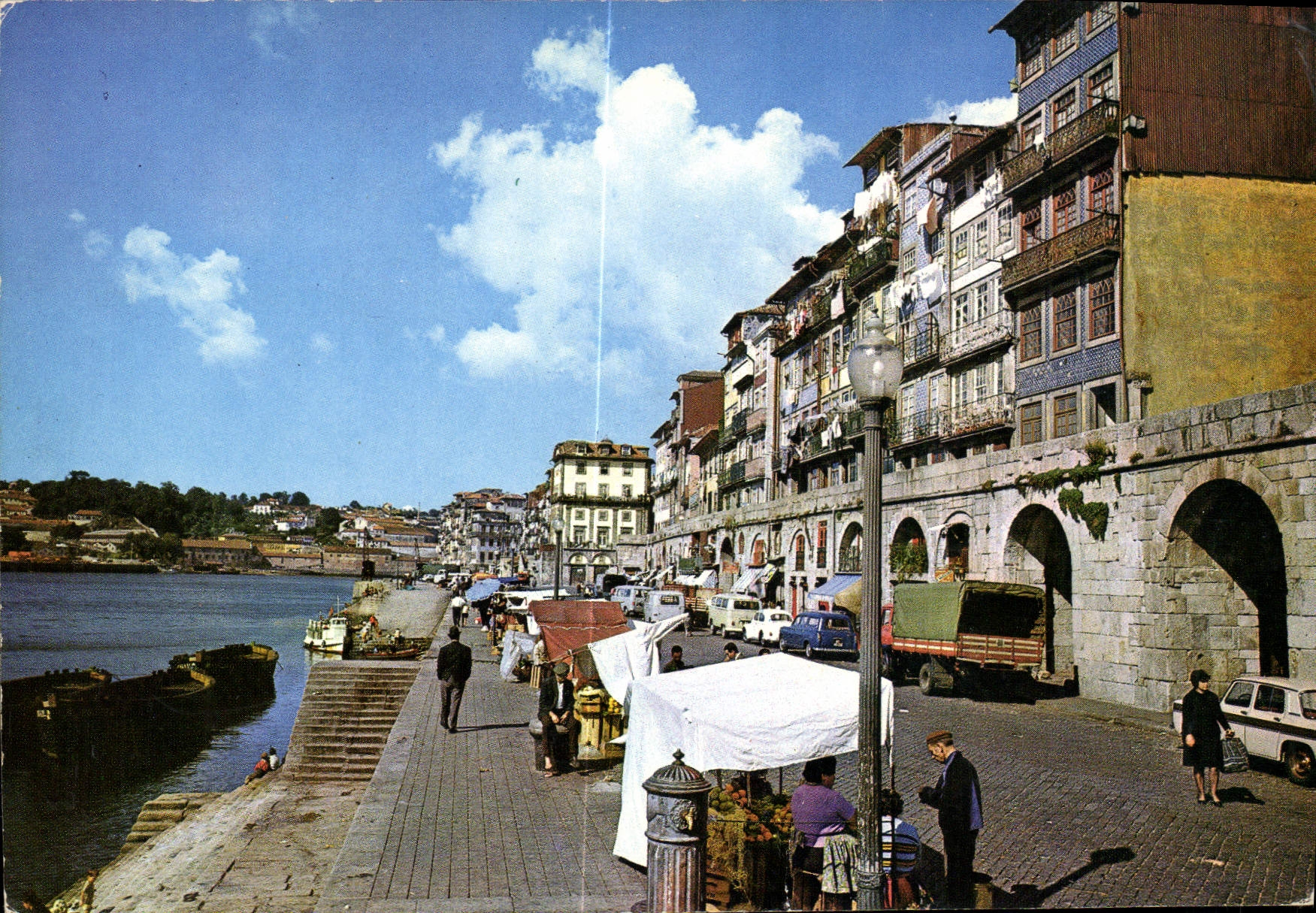CPA Porto Portugal Marche de la Riviere 