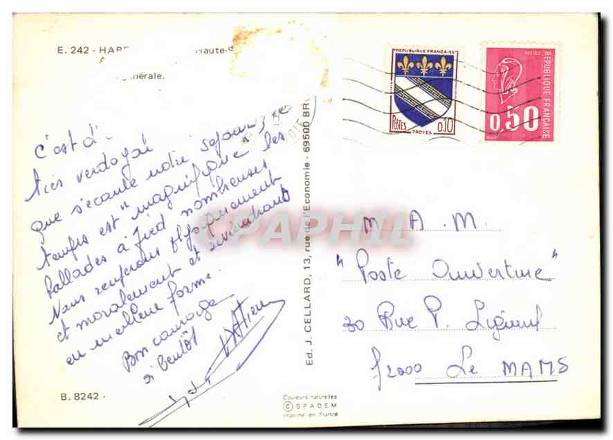 CPA Habere Poche — Verso