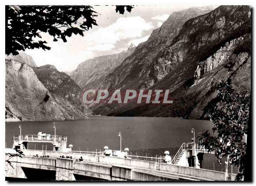 El Lago del Chambon (Isère) — vista del dique — Les Éditions d'Art, París