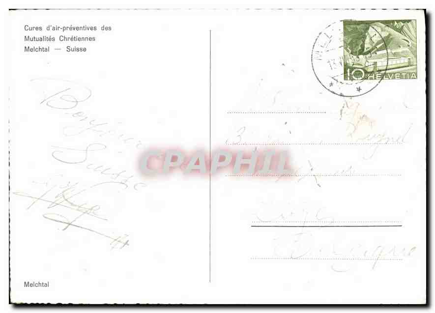 Melchthal — Präventive Luftkurort der Christlichen Genossenschaften — Verlag Melchthal — Rückseite
