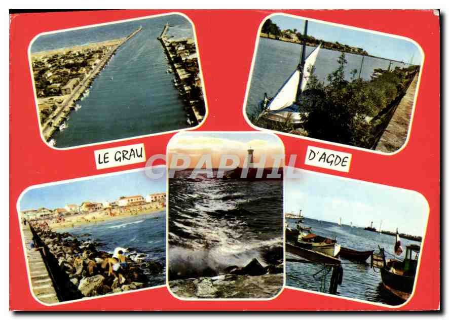 Le Grau d'Agde — vue panoramique — Graphphil