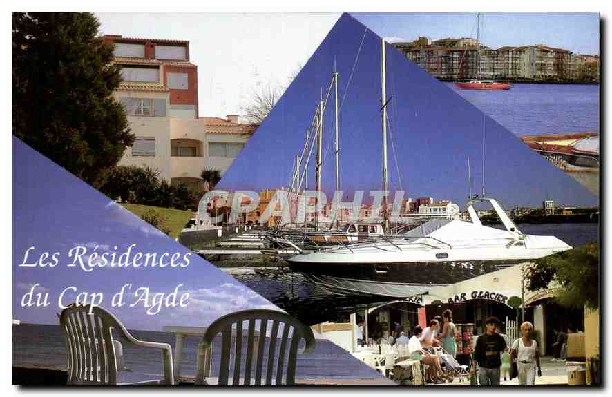 CPM Bureau Lagrange Geci Vacances Batiment les Roches Rouges Rue des Vaisseaux Cap d'Agde 