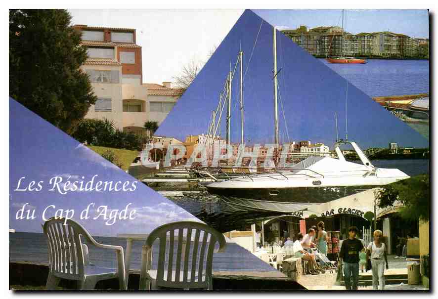 CPM Bureau Lagrange Geci Vacances Batiment les Roches Rouges Rue des Vaisseaux Cap d'Agde 
