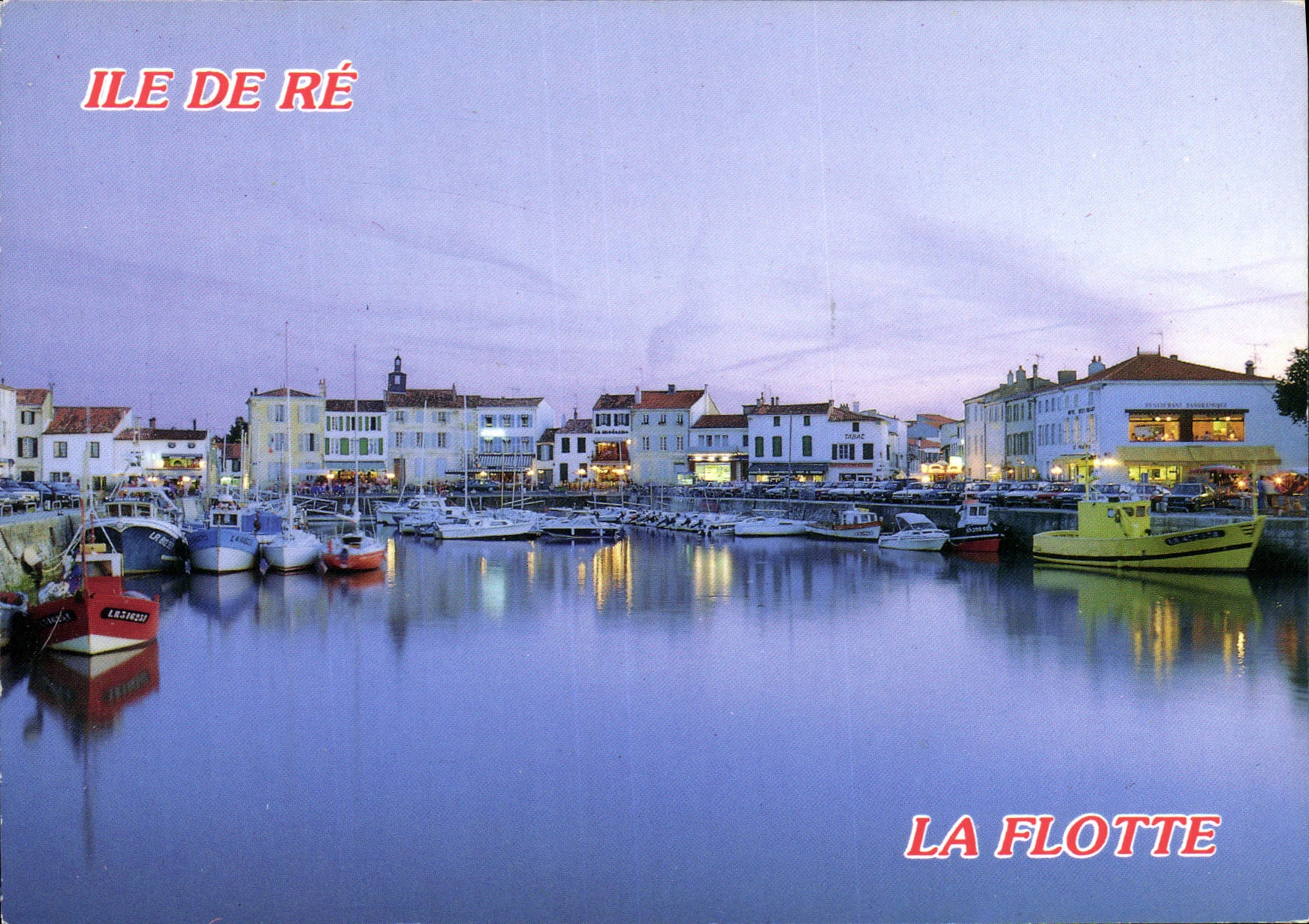 CPM Ile de Re la flotte Ch Mme le Port Illumine 