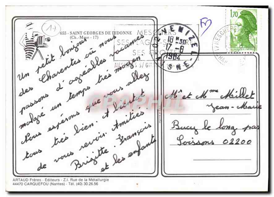 CPM Saint George de Didonne Ch Mme  — Back