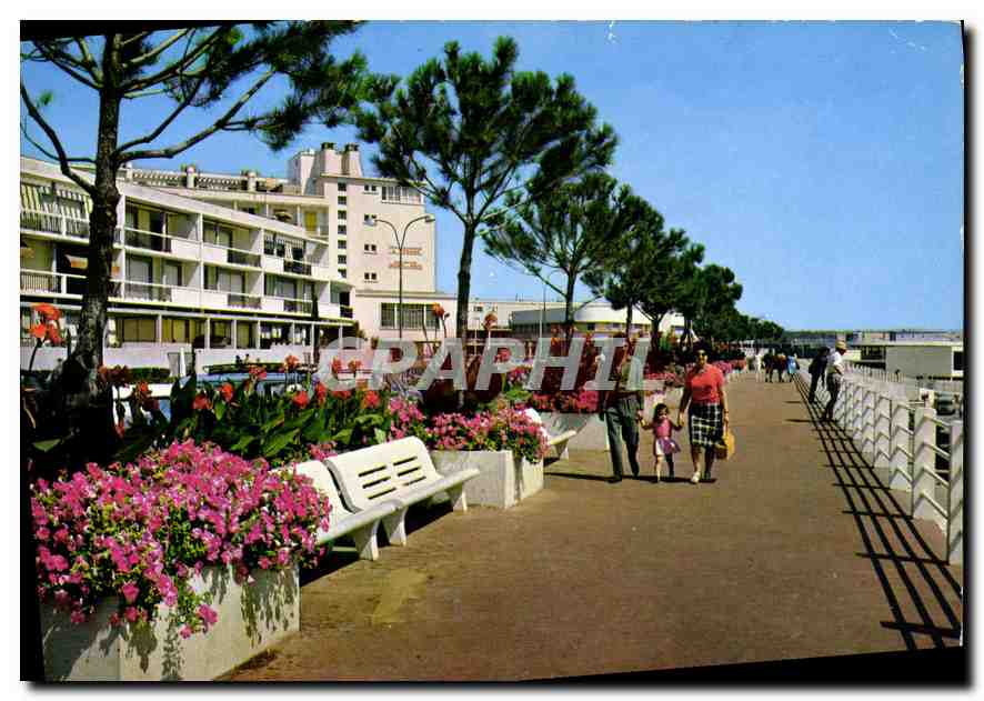 CPM Royan Ch Mme la Promenade du Port 