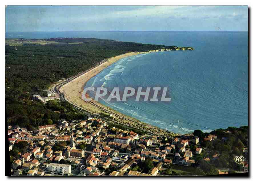 Saint-Georges-de-Didonne — Vue d'ensemble : la Plage et la Pointe de Suzac — Artaud Frères Éditeurs