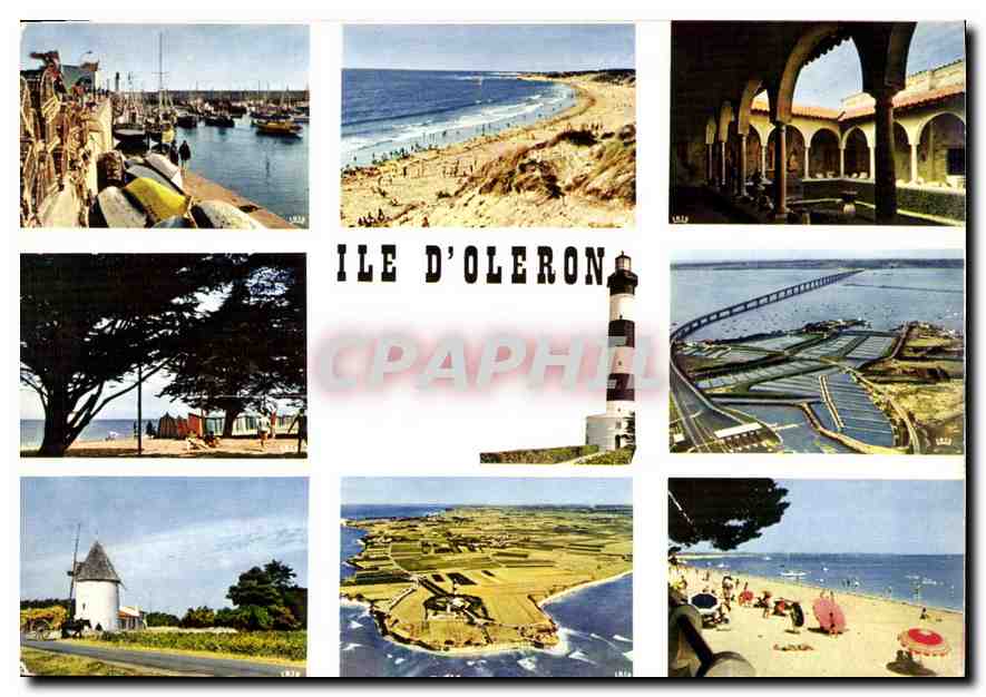 CPM Ile d'Oleron la Cotiniere les Sables Vigniers la Perroche Plage de la Bree le Pont la Bree Phare